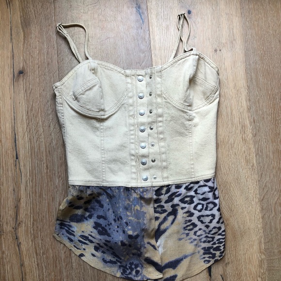 Corset made in Italy by Krizia jeans size 8 Y2K price firm! - Picture 6 of 9